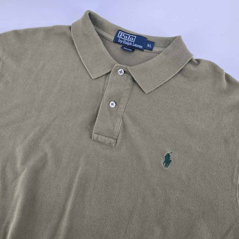 Polo Ralph Lauren Polo Mens Extra Large Brown Short Sleeve Preppy Cotton